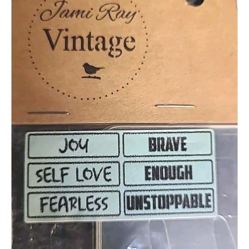 NEW JRV  15mil Reusable Affirmation Word Pack Set Of 6 Stencils 11.5x3